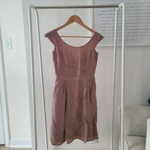 Mauve Pink Mini Dress Handmade